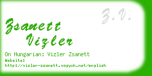 zsanett vizler business card